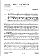 Bébé sommeille - Georges Blanchet - Partition - Violon
